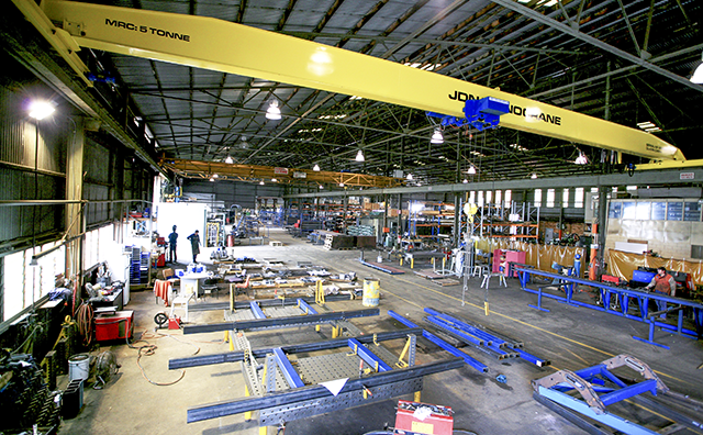 Interior of Great Western Manufacturing’s Toowoomba manufacturing facility